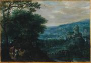 Gillis van Coninxloo Landscape with Venus and Adonis oil on canvas